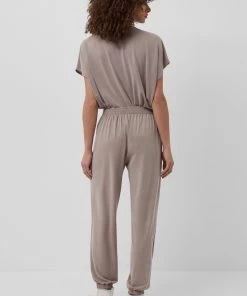 French Connection Renya Cupro Drawstring Hem Top Tops