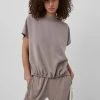 French Connection Renya Cupro Drawstring Hem Top Tops 1 French Connection Renya Cupro Drawstring Hem Top Tops