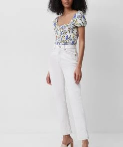 French Connection Sale Eloise Meadow Jersey Smocked Top