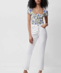 French Connection Sale Eloise Meadow Jersey Smocked Top