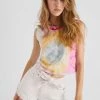 French Connection Tanie Tie-Dye Organic Tank Top Sale