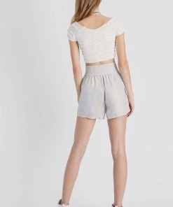 French Connection Piah Off-Shoulder Crop Top Sale