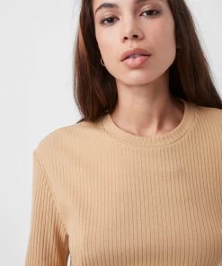 French Connection Sale Tommy Ribbed Crop Top