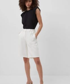 French Connection Shoulder Pad Jersey Tank Top