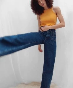 French Connection Rasha Ribbed Jersey Tank Top