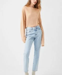 French Connection Tassa Linen Jersey Top Sale