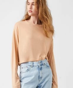 French Connection Tassa Linen Jersey Top Sale 9 French Connection Tassa Linen Jersey Top Sale