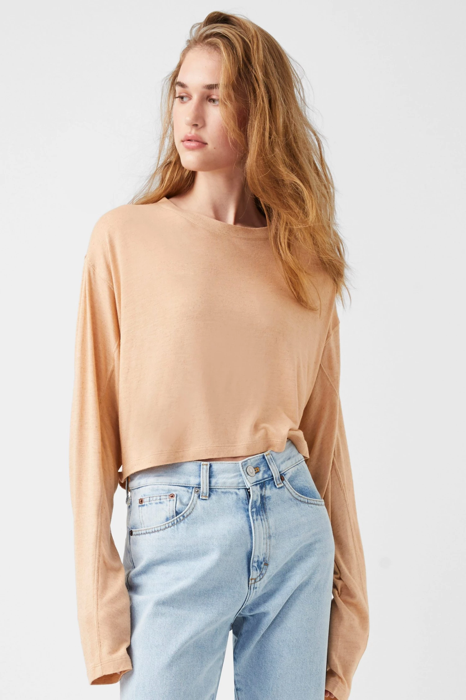 French Connection Tassa Linen Jersey Top Sale 5 French Connection Tassa Linen Jersey Top Sale