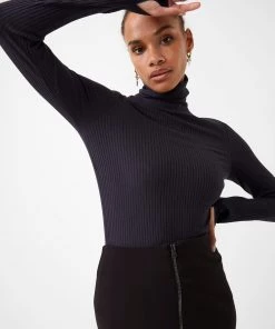 French Connection Sale Talie Modal Jersey High-Neck Top