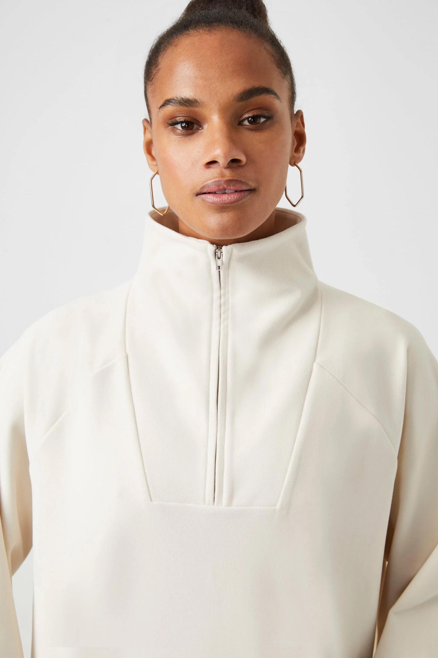 French Connection Sale Vilma Jersey Half-Zip Raglan Top 4 French Connection Sale Vilma Jersey Half-Zip Raglan Top