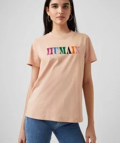 French Connection Humain Organic Boyfit T-Shirt Sale
