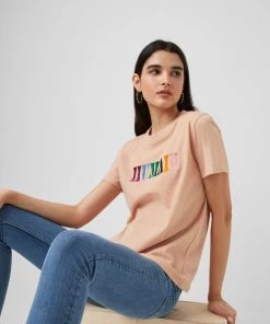 French Connection Humain Organic Boyfit T-Shirt Sale