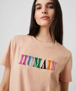 French Connection Humain Organic Boyfit T-Shirt Sale