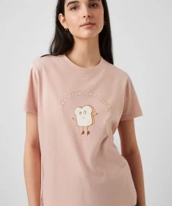 French Connection Sale Bake Your Own Bread Organic Boyfit T-Shirt 8 French Connection Sale Bake Your Own Bread Organic Boyfit T-Shirt