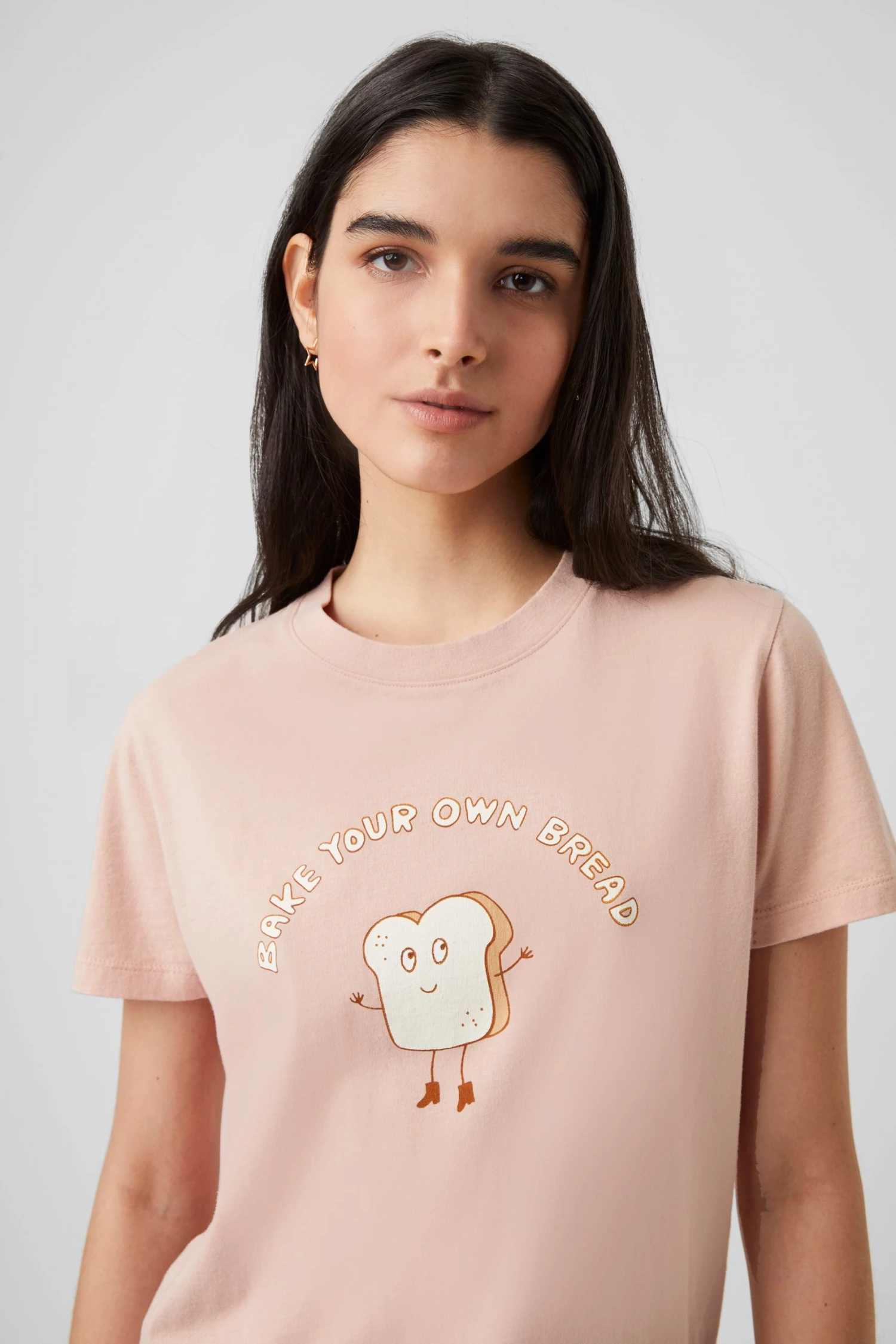 French Connection Sale Bake Your Own Bread Organic Boyfit T-Shirt 3 French Connection Sale Bake Your Own Bread Organic Boyfit T-Shirt