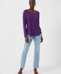 French Connection Polly Plains Ls Top Tops