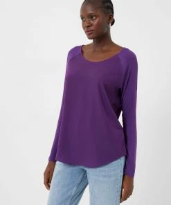 French Connection Polly Plains Ls Top Tops