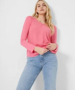 French Connection Polly Plains Ls Top Tops