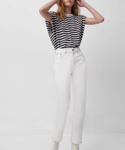 French Connection Shoulder Pad Striped Jersey Tank Top View All