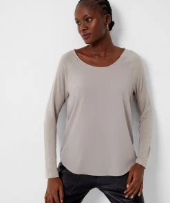 French Connection Polly Plains Long-Sleeved Top Sale