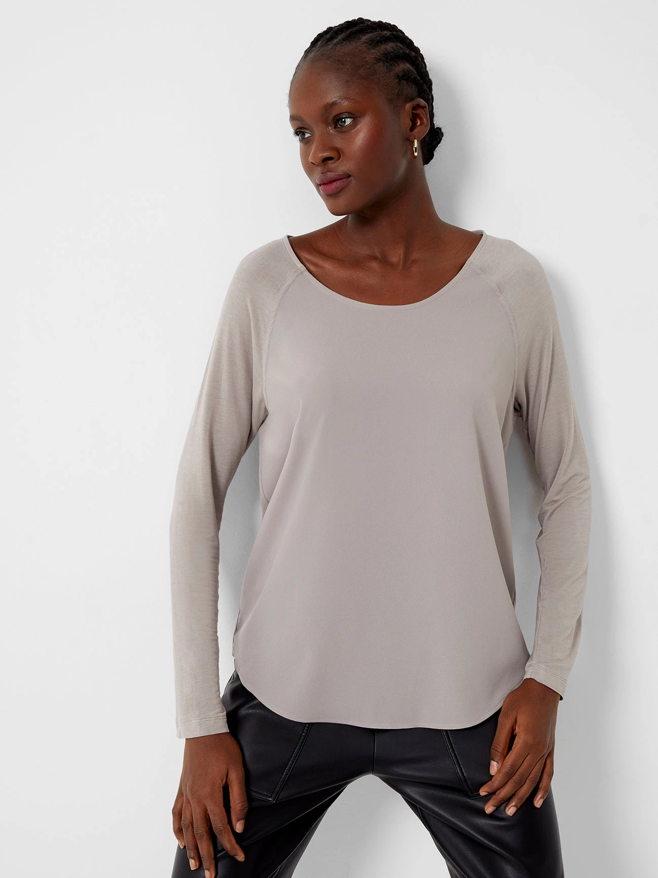 French Connection Polly Plains Long-Sleeved Top Sale 3 French Connection Polly Plains Long-Sleeved Top Sale