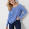 French Connection Sale Polly Plains Long-Sleeved Top