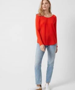 French Connection Polly Plains Long-Sleeved Top Sale
