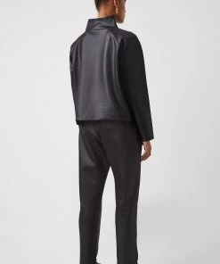 French Connection Maka Leather Look Jersey Top Sale 10 French Connection Maka Leather Look Jersey Top Sale