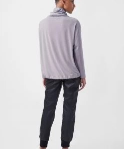 French Connection Renya Cupro Mixed Media Sweatshirt 9 French Connection Renya Cupro Mixed Media Sweatshirt