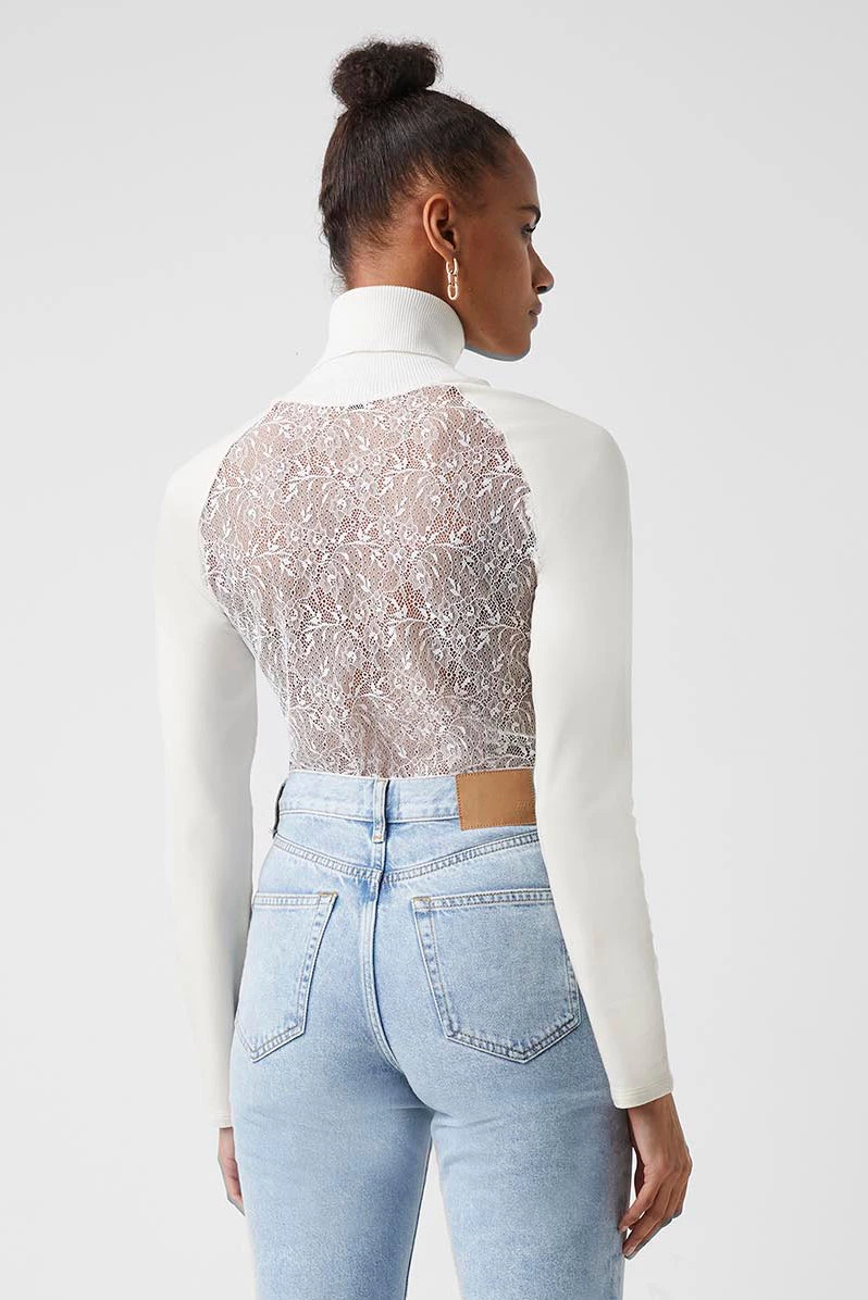 French Connection Sale Sonita Lace Jersey Sweatshirt 3 French Connection Sale Sonita Lace Jersey Sweatshirt
