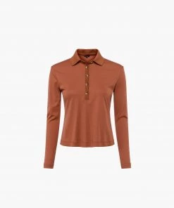 French Connection Pari Ribbed Jersey Top