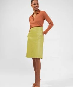 French Connection Pari Ribbed Jersey Top