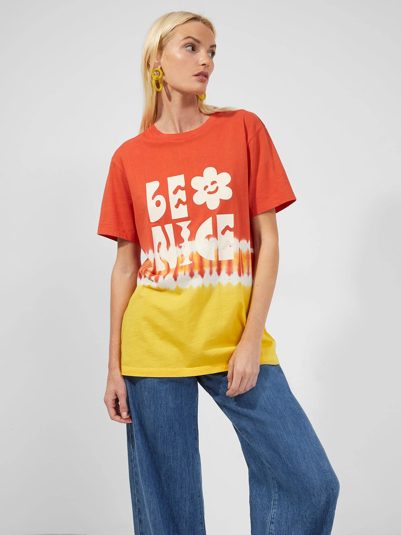 French Connection Shop Sustainable Be Nice Organic Charity T-Shirt 3 French Connection Shop Sustainable Be Nice Organic Charity T-Shirt