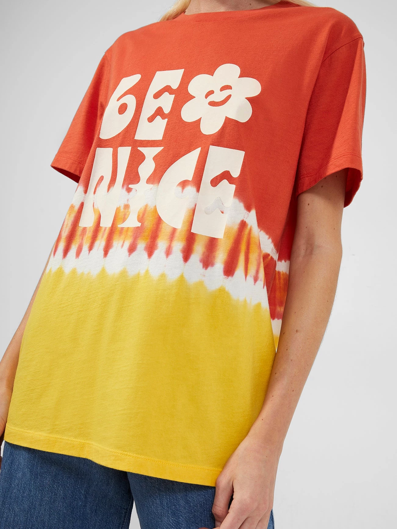 French Connection Shop Sustainable Be Nice Organic Charity T-Shirt 7 French Connection Shop Sustainable Be Nice Organic Charity T-Shirt