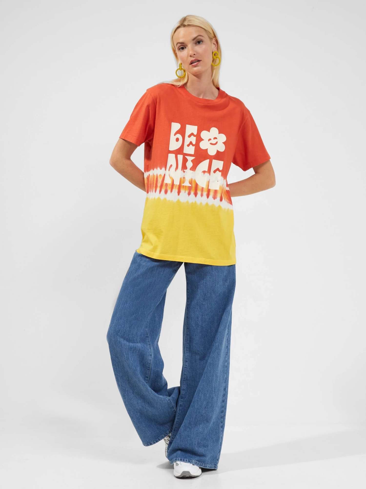 French Connection Shop Sustainable Be Nice Organic Charity T-Shirt 5 French Connection Shop Sustainable Be Nice Organic Charity T-Shirt