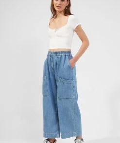 French Connection Valentina Jersey Cap-Sleeve Top Sale