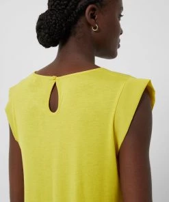 French Connection Tops Crepe Light Cap-Sleeve Top