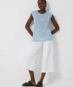 French Connection Crepe Light Cap-Sleeve Top