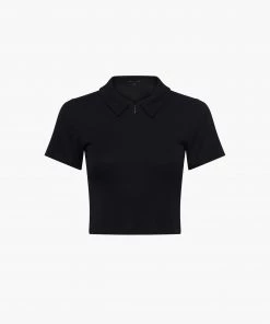 French Connection Tops Paze Ribbed Jersey Top