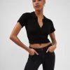 French Connection Tops Paze Ribbed Jersey Top