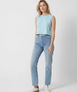 French Connection Tops Organic Peached Cotton T-Shirt