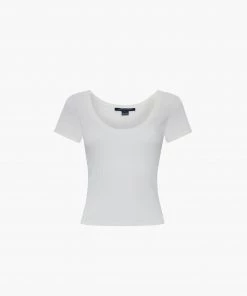 French Connection Tommy Rib Solid Top Tops