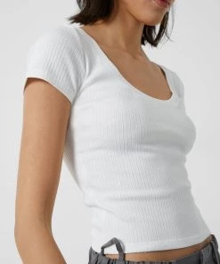 French Connection Tommy Rib Solid Top Tops