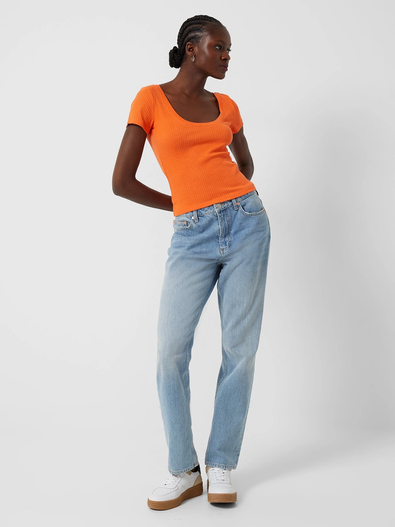 French Connection Tops Tommy Rib Solid Top 4 French Connection Tops Tommy Rib Solid Top