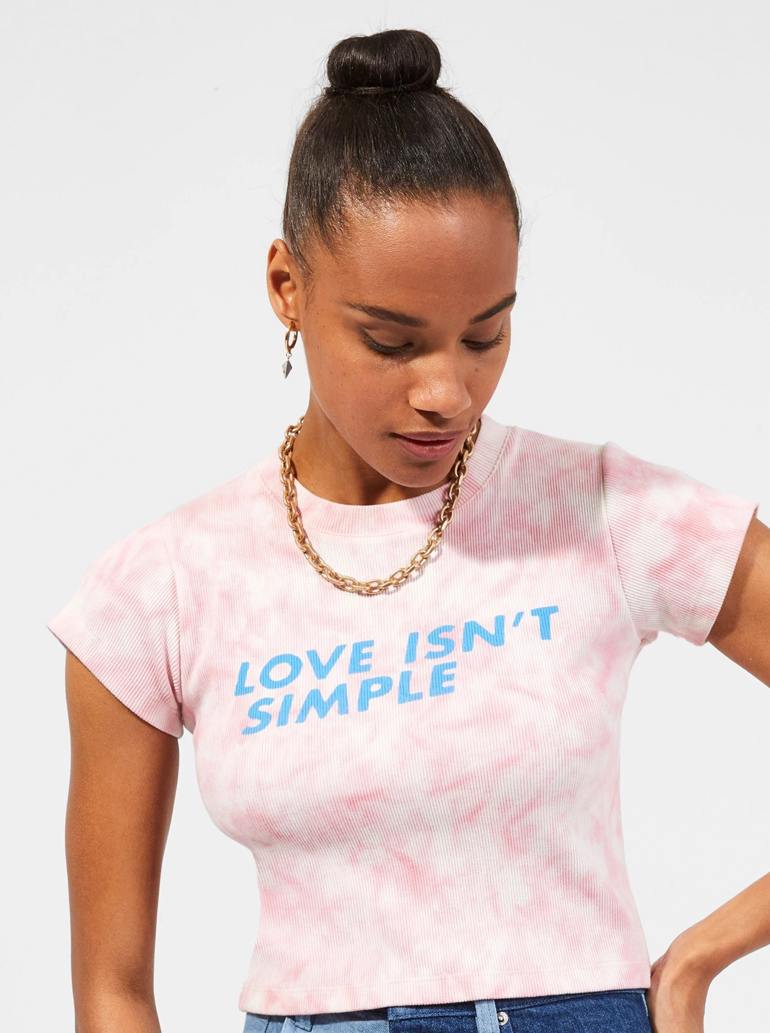 French Connection Shop Sustainable Love Isn't Simple Organic Babyfit T-Shirt 4 French Connection Shop Sustainable Love Isn't Simple Organic Babyfit T-Shirt