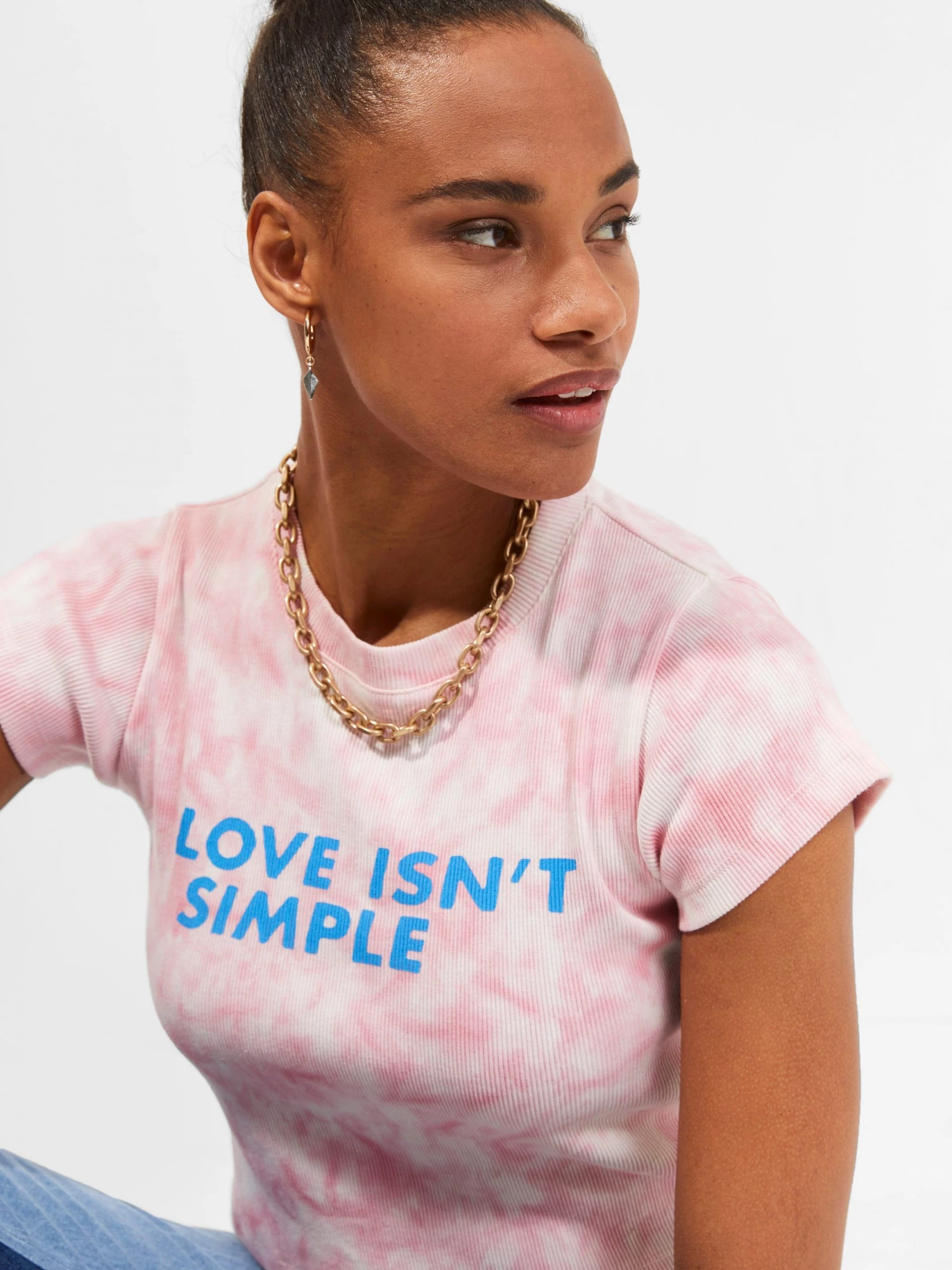 French Connection Shop Sustainable Love Isn't Simple Organic Babyfit T-Shirt 3 French Connection Shop Sustainable Love Isn't Simple Organic Babyfit T-Shirt