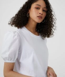 French Connection Perinne Organic Jersey Top Tops