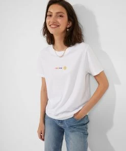 French Connection Smiley Sunshine Graphic Boyfit T-Shirt View All