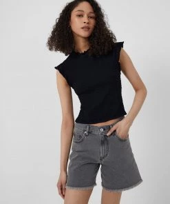 French Connection Perinne Organic Jersey Smock Top Tops