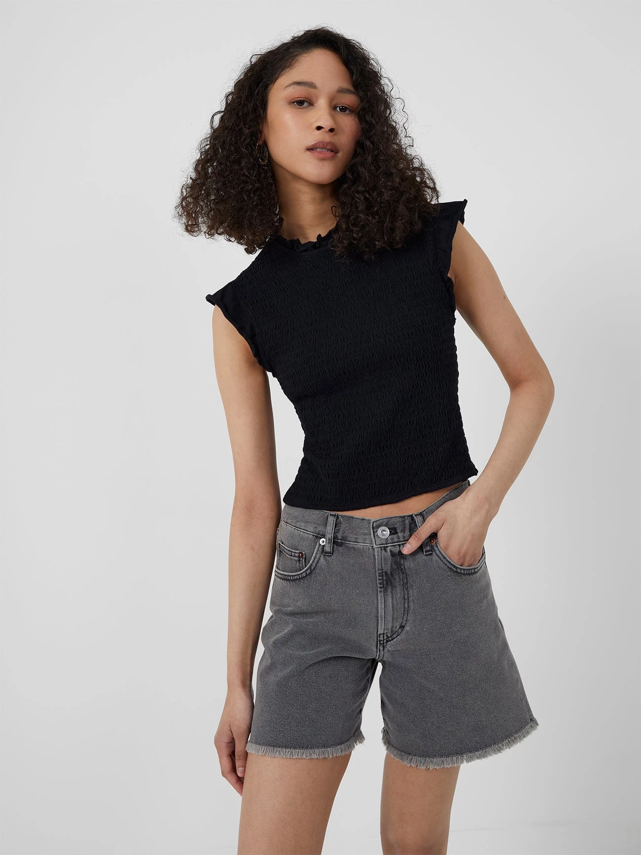 French Connection Perinne Organic Jersey Smock Top Tops 3 French Connection Perinne Organic Jersey Smock Top Tops